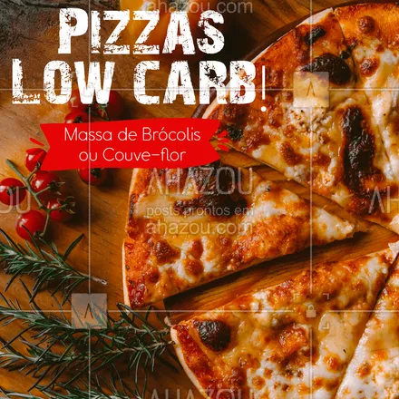 posts, legendas e frases de pizzaria, saudável & vegetariano para whatsapp, instagram e facebook: Peça sua pizza sem culpa! ?? 

#ahazoutaste  #pizzaria #pizza #pizzalife #pizzalovers #lowcarb