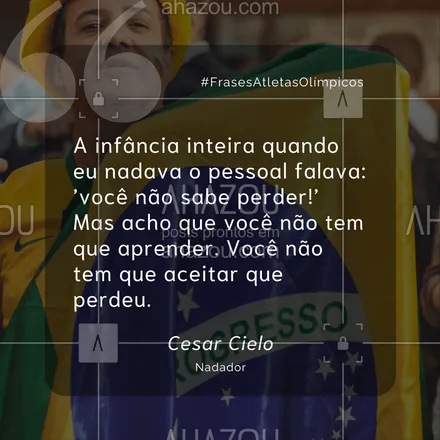 posts, legendas e frases de posts para todos para whatsapp, instagram e facebook: Perder faz parte, mas você não precisa se conformar com a derrota. Invés disso, transforme cada desafio em uma oportunidade de se superar. Nunca deixe que te digam que você não pode vencer! 💪✨

#ahazou #frasesmotivacionais #motivacionais #motivacional #atletas #olimpíadas2024 