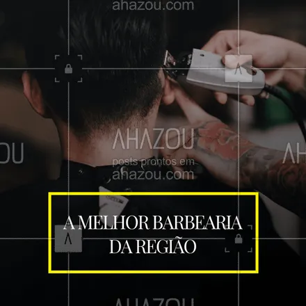 posts, legendas e frases de barbearia para whatsapp, instagram e facebook: Somos a melhor barbearia da região. Venha dar um trato no visual com nossos profissionais. #barbearia #ahazou #barbeiro #melhordobairro 