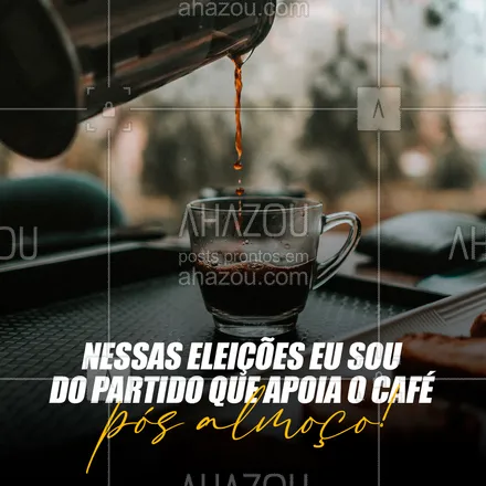 posts, legendas e frases de cafés para whatsapp, instagram e facebook: Aquele cafezinho pós almoço tem meu voto! 😂
Marca aqui o amigo que também ama um café.
#ahazoutaste #barista  #café  #cafeteria  #coffee  #coffeelife 