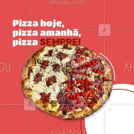 posts, legendas e frases de pizzaria para whatsapp, instagram e facebook: Se tem uma coisa pela qual vale a pena viver, essa coisa é pizza. Aposto que você também acha! 🤤🥰🍕
#ahazoutaste #pizza  #pizzalife  #pizzalovers  #pizzaria 