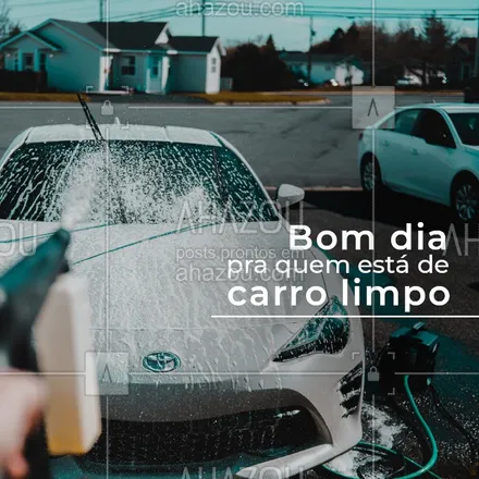 posts, legendas e frases de estética automotiva & lavajato para whatsapp, instagram e facebook: Carro limpo deixa o dia até mais bonito. ? #AhazouAuto  #lavajato #carros