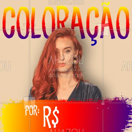 posts, legendas e frases de cabelo para whatsapp, instagram e facebook: Não perca essa promoção. Agende o seu horário e venha ficar linda! #cabelos #coloracao #ahazou #ahazoucabelos #tintura #promocao #cabeleireiro