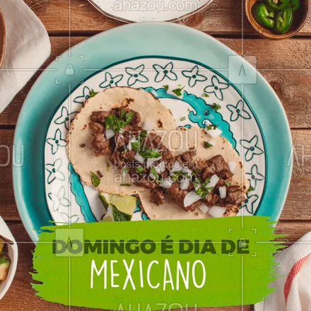 posts, legendas e frases de cozinha mexicana para whatsapp, instagram e facebook: Domingo é dia de sair, se divertir, e é claro: comer comida boa!
#ahazou #comida #restaurante #domingo #gastronomia #ahazoutaste