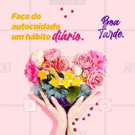 posts, legendas e frases de assuntos variados de Saúde e Bem-Estar para whatsapp, instagram e facebook: Priorize o que você tem de mais precioso. Aproveite essa tarda para começar a praticar maio o seu autocuidado. #bemestar #cuidese #qualidadedevida #saude #viverbem #AhazouSaude #autocuidado # frase #frases #motivacional #postdefrase #frasesdeboatarde