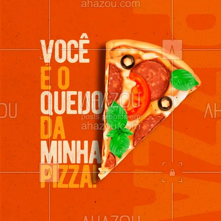 posts, legendas e frases de pizzaria para whatsapp, instagram e facebook: Eu ouvi cara metade?  💖😂🍕
#ahazoutaste #pizza  #pizzaria  #pizzalife  #pizzalovers 