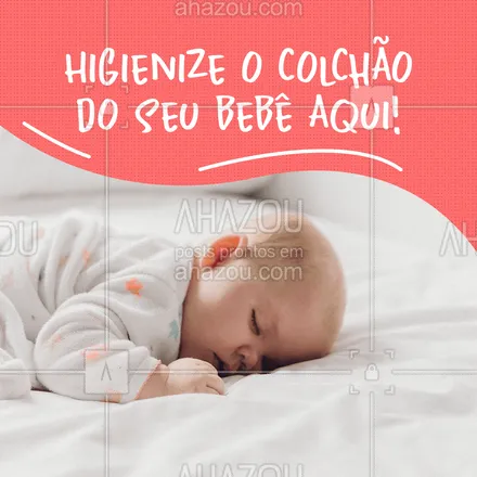 posts, legendas e frases de limpeza de sofás & tapetes para whatsapp, instagram e facebook: Traga o colchão do seu bebê para nós! Entre em contato: ?(preencher) #AhazouServiços #higienização #limpeza #colchão #colchãohigienizado