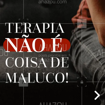 posts, legendas e frases de saúde mental para whatsapp, instagram e facebook: Quando você começar a terapia, vai conseguir enxergar os benefícios que ela vai trazer pra sua vida. E você, já faz?
#Saúde #AhazouSaude #Mental