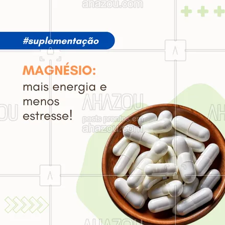 posts, legendas e frases de nutrição para whatsapp, instagram e facebook: 💪 O magnésio é um mineral indispensável para a saúde. Ele ajuda a relaxar os músculos, melhora a qualidade do sono e combate o estresse e a ansiedade.
⚡ Além disso, é fundamental para a produção de energia celular, ajudando a reduzir o cansaço físico e mental.
🌿 Muitos alimentos são ricos em magnésio, mas em casos de deficiência, a suplementação pode ser indicada.
📩 Consulte um nutricionista e descubra como o magnésio pode transformar sua rotina!
#Magnésio #BemEstar #EnergiaEEquilíbrio
