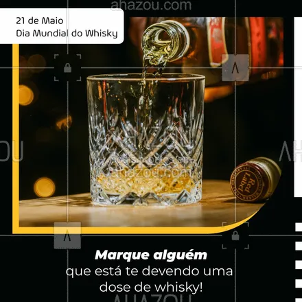 posts, legendas e frases de bares para whatsapp, instagram e facebook: Quem sabe marcando aquele amigo paga, né? 🥃😛
#whisky #diadowhisky #ahazoutaste #bar  #cocktails  #drinks  #lounge  #mixology 
