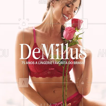 posts, legendas e frases de demillus para whatsapp, instagram e facebook: Somos, há 75 anos, a lingerie favorita do Brasil!#DeMillus #DeMillusbr #DeMillusLovers #Lingerie #RevistaDeMillus #Revenda #RevendedoraBr #RevendaDeMillus #ahazoudemillus #ahazourevenda