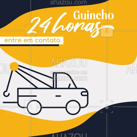 posts, legendas e frases de mecânica automotiva para whatsapp, instagram e facebook: Seu carro deu pane? Nós podemos te ajudar, temos guincho 24 horas! #automotivo #AhazouAuto #carros #guincho #mecanica #serviços