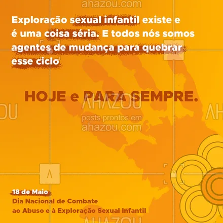 posts, legendas e frases de posts para todos para whatsapp, instagram e facebook: Crianças precisam de carinho, afeto e cuidado. ?

#18Maio #CombateExploraçãoSexualInfantil #LutaContraAbusoInfantil #Ahazou #MaioLaranja
