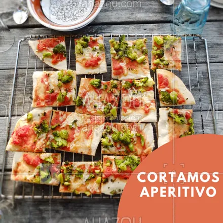 posts, legendas e frases de pizzaria para whatsapp, instagram e facebook: Pode vir, nós cortamos aperitivo! ? #pizza #ahazou #pizzaria #aperitivo  