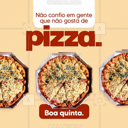 posts, legendas e frases de pizzaria para whatsapp, instagram e facebook: Como assim você não gosta de uma pizza? 😱🍕 #ahazoutaste #pizza  #pizzalife  #pizzalovers  #pizzaria 