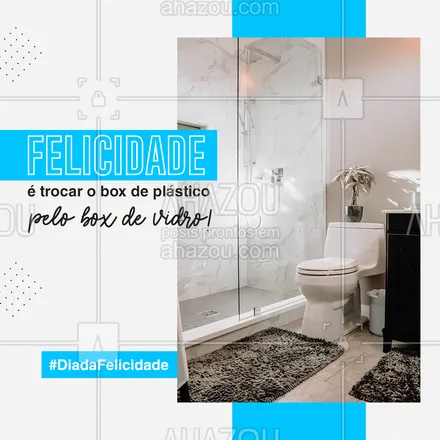 posts, legendas e frases de vidraçaria  para whatsapp, instagram e facebook: Isso que é banheiro bonito, limpinho e higienizado! ??
#felicidade #diadafelicidade #AhazouVidraçaria #vidracaria #vidros #vidraceiro