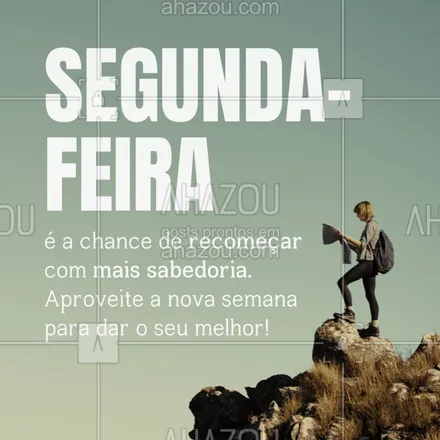 posts, legendas e frases de para whatsapp, instagram e facebook: Toda semana é uma nova oportunidade de crescer, aprender e evoluir.
Bora fazer essa segunda valer a pena? 💪
#segundafeira #motivacaododia #frasesinspiradoras #novasemana #boasemana #acreditese #focoeforça #recomecar #pensamentopositivo