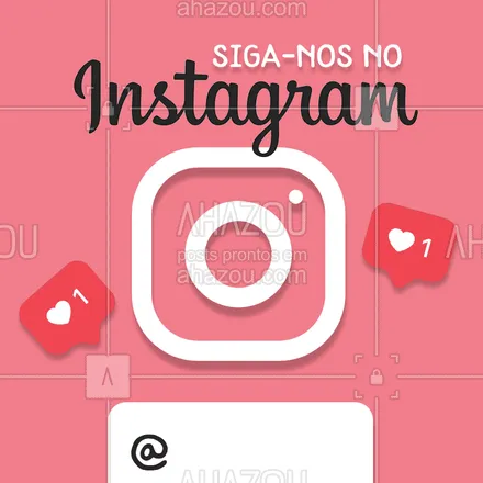 posts, legendas e frases de assuntos gerais de beleza & estética para whatsapp, instagram e facebook: Acompanhe nossas novidades pelo Instagram! #instagram #ahazou #siganos