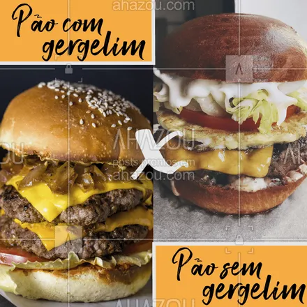 posts, legendas e frases de hamburguer para whatsapp, instagram e facebook: E aí, quem ganha? #hamburguer #ahazou #hamburgueria