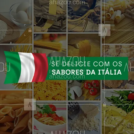 posts, legendas e frases de cozinha italiana para whatsapp, instagram e facebook: Hmmm já conhece nossas delícias da Itália? ?? #comidaitaliana #ahazoutaste #italiana