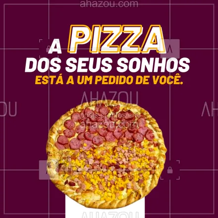 posts, legendas e frases de pizzaria para whatsapp, instagram e facebook: Deixe sua noite muuuito mais saborosa e recheada com a sua pizza favorita, faça o seu pedido! 😉🍔
#ahazoutaste #pizza  #pizzalovers  #pizzalife  #pizzaria 