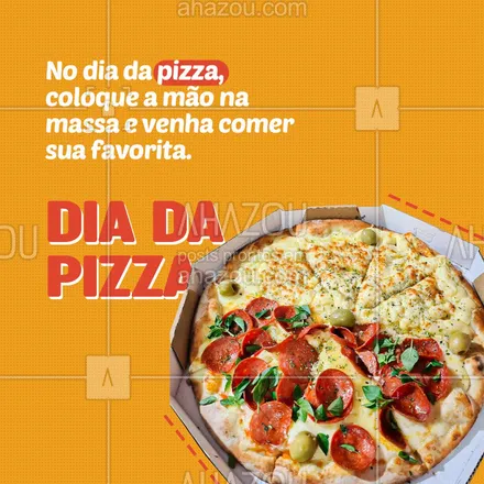 posts, legendas e frases de pizzaria para whatsapp, instagram e facebook: Afinal, pra comemorar bem esse dia, você merece uma boa pizza! 🍕😝🥰
#ahazoutaste #pizza  #pizzalife  #pizzalovers  #pizzaria 