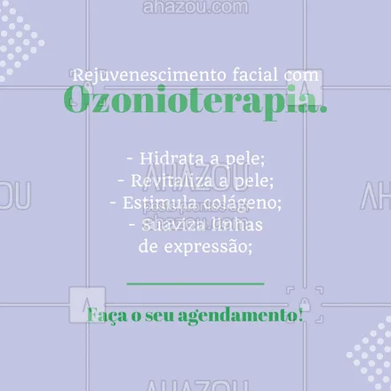posts, legendas e frases de estética facial para whatsapp, instagram e facebook: Marque sua sessão❣️ #ozonio #rejuvenescimentofacial #estetica #ozonioterapia #beleza #beauty #esteticafacial #AhazouBeauty