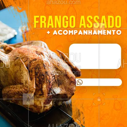 posts, legendas e frases de açougue & churrasco para whatsapp, instagram e facebook: Nada melhor do que um frango assado com um belo acompanhamento de [adicionar acompanhamento]! Faça seu pedido!
??
#ahazoutaste #frangoassado #food #comida #frango #frangotemperado #frangoFimDeSemana #Frangoassado #delivery #entrega #delicioso #saboroso