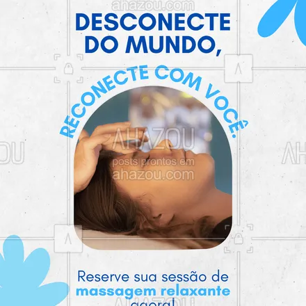 posts, legendas e frases de  para whatsapp, instagram e facebook: Nada como um toque profissional para aliviar as tensões e relaxar profundamente.
Permita-se esse momento de cuidado e recupere sua leveza! 🌿
💬 Entre em contato e agende sua sessão.
#massagemrelaxante #autocuidado #massagemprofissional #bemestar #saudemental #massageterapeutica #relaxamento #descanso #cuidadocorporal #pazinterior

