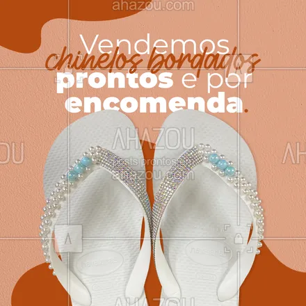 posts, legendas e frases de acessórios, costura & reparos para whatsapp, instagram e facebook: Diversos modelos de chinelos para você sair dos chinelos comuns para os mais incríveis chinelos bordados. #chinelos #costura #bordado #convite #estilo #AhazouFashion