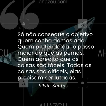 posts, legendas e frases de posts para todos para whatsapp, instagram e facebook: Os sonhos ganham asas quando são alimentados com esforço e determinação. 

Nada vem fácil, mas tudo que é conquistado com luta tem um valor imensurável. 💪

#frases #inspiração#ahazou #frasesmotivacionais #motivacionais #SilvioSantos 