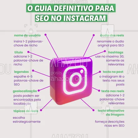 posts, legendas e frases de para whatsapp, instagram e facebook: ✨ Quer que seus posts no Instagram bombem e cheguem na aba explorar? Então, aqui vai o segredo do sucesso: SEO no Insta! 🚀
📖 Mas o que é SEO?
SEO (Search Engine Optimization) é uma estratégia para tornar seu conteúdo mais fácil de ser encontrado. No Instagram, isso significa usar palavras-chave, hashtags e outros elementos para aparecer nas buscas e na aba Explorar.
🔑 Pequenos ajustes podem transformar o alcance do seu conteúdo:
➡️ Nome de Usuário: inclua palavras-chave do seu nicho (ex.: @loja_decor_sustentavel).
➡️ Título: escreva algo direto e atrativo com palavras-chave (ex.: "Decoração Eco-friendly 🌱").
➡️ Geolocalização: marque a localização para ser encontrado localmente!
➡️ Hashtags: use até 30, mas só as relevantes.
📌 Dica Extra: não subestime o texto nos visuais e nos reels – o Instagram lê e pode ajudar no ranqueamento!
Gostou desse conteúdo? Então já salva esse post, deixe seu like, siga meu perfil e ative as notificações para mais dicas como essa.
#marketingdigitaliniciantes #marketingparaempreendedores #microempreendedores #dicasdemarketingdigita #DicasDeInstagram #SEOparaInsta #ahazou #dicas