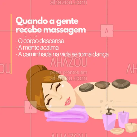 posts, legendas e frases de massoterapia para whatsapp, instagram e facebook: Amo! ? #massagem #ahazou #massoterapia
