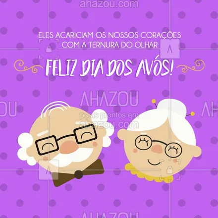 posts, legendas e frases de posts para todos para whatsapp, instagram e facebook: Muito amor pelos nossos avós!  #diadosavós #família #ahazou #ahazou 