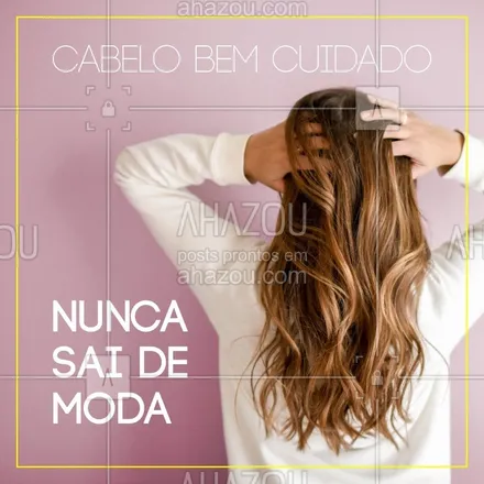 posts, legendas e frases de cabelo para whatsapp, instagram e facebook: Concordam? Um cabelo lindo e saudável sempre estará na moda! #cabelo #ahazou #cabeleireiro #salaodebeleza #ahazoucabelo