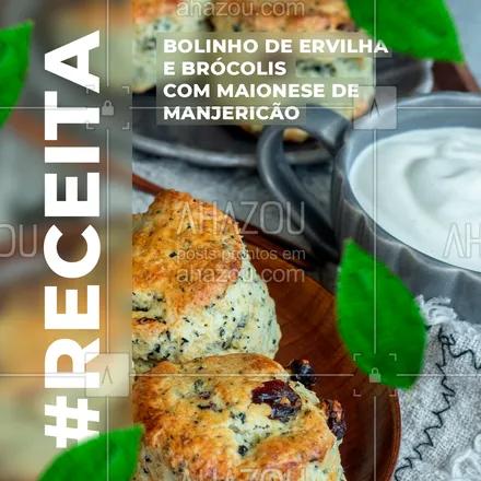 posts, legendas e frases de hortifruti, nutrição, saudável & vegetariano para whatsapp, instagram e facebook: INGREDIENTES: 
?Bolinho: 
?200g de Ervilha (pode ser congelada); 
?150g de Brócolis cozido; 
?1 c.s de Azeite; 
?1 c.s de Suco de limão; 
?+- 2 c.s de Pão ralado/Farinha de rosca (até dar ponto de enrolar); 
?Sal e Pimenta.
Opcional: Raspas de limão. 
?Maionese: 
?25g de Semente de girassol;
?20ml de Água; 
?1 Dente de Alho pequeno; 
?Bastante manjericão( +- 15 folhas); 
?30/40g de Ervilha congelada (ela congelada faz dar ponto); 
?Sal e Pimenta. 
PREPARO: ?Para o Bolinho: Bater todos os ingredientes e levar para a geladeira por 10 minutos. Molde as bolinhas e coloque em uma assadeira untada. Assar por 25/30min a 200°c. ?Para a Maionese: Bata todos ingredientes exceto a ervilha até ficar um creme liso, adicione a ervilha congelada e bata aos poucos até dar ponto. Conta aí se você fez essa receita! #ahazoutaste #AhazouSaude #organic #fit #saude #viverbem #alimentacaosaudavel #saudavel #receita #legumes #ervilha #brocolis #manjericão #vegetariano #veggie