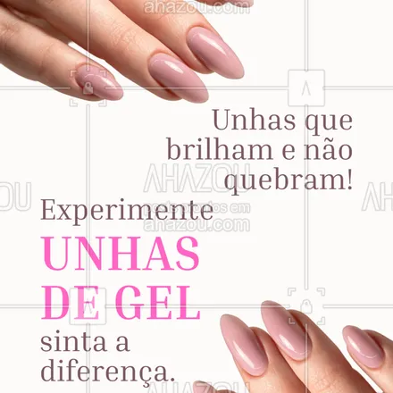posts, legendas e frases de  para whatsapp, instagram e facebook: Transforme suas mãos com unhas de gel incríveis, resistentes e cheias de charme.
📲 Agende sua aplicação hoje mesmo!

#unhasdegel #nailstyle #unhasqueinspiram #belezaedetalhe #alongamentodeunhas #manicureprofissional #nailartist #brilhoduradouro #agendaaberta