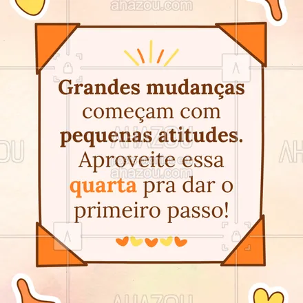 posts, legendas e frases de posts para todos para whatsapp, instagram e facebook: Quer mudar de vida? Comece mudando sua rotina hoje. Um hábito por vez. Você consegue! 💥
#mudança #quartafeira #motivacaonodia #novoshabitos #pequenospassos #autocuidado #mentalidadepositiva