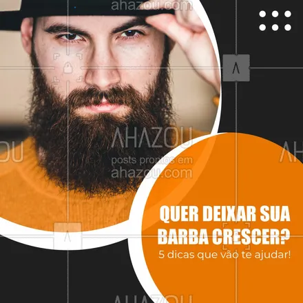 posts, legendas e frases de barbearia para whatsapp, instagram e facebook: Para deixar a sua barba crescer...
1) Tenha paciência;
2) Mantenha ela limpa;
3) Apare os pelos com frequência;
4) Mantenha sempre penteada;
5) Use os produtos certos para ela!
#AhazouBeauty #barba  #barbearia  #barbeiro  #barbeiromoderno  #barbeirosbrasil  #barber  #barberLife  #barberShop  #barbershop  #brasilbarbers  #cuidadoscomabarba 