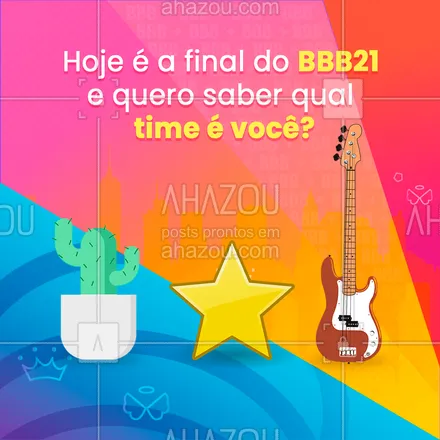 posts, legendas e frases de posts para todos para whatsapp, instagram e facebook: Pra quem vai a sua torcida hoje a noite? ?
Responda nos comentários e na enquete dos stories!
#bbb #bigbrother #bigbrotherbrasil #bigbrotherbrasil21 #bbb21 #ahazou #promo #especial