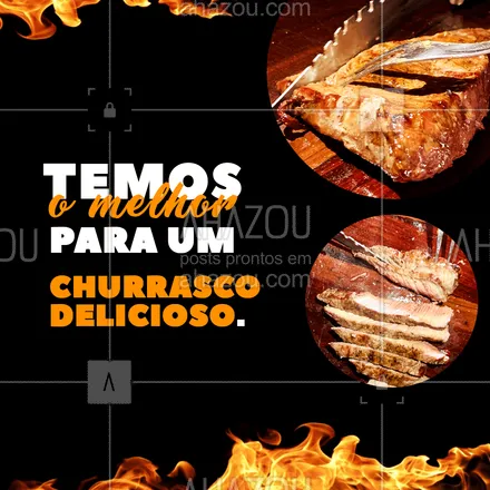 posts, legendas e frases de açougue & churrasco para whatsapp, instagram e facebook: Está pensando em fazer aquele churrasquinho delicioso? Aqui você encontra tudo o que precisa. Carnes variadas, o melhor carvão... tudo por um preço legal. Venha já fazer as suas compras ou ligue e faça o seu pedido (inserir número). 

 #açougue  #barbecue  #bbq #ahazoutaste #churrasco  #churrascoterapia  #meatlover #convite