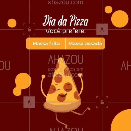 posts, legendas e frases de pizzaria para whatsapp, instagram e facebook: Você gosta da pizza tradicional no forno a lenha ou ama uma pizza frita? Conta pra gente, nós queremos saber! 😋🥰 #ahazoutaste #pizza  #pizzalife  #pizzalovers  #pizzaria 