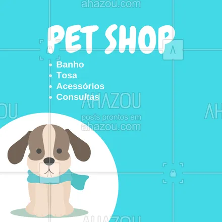 posts, legendas e frases de petshop para whatsapp, instagram e facebook: Oferecemos todos os serviços que o seu pet precisa. Venha conhecer! #pet #ahazou #animais #cachorro #gato #petahazou #veterinario 