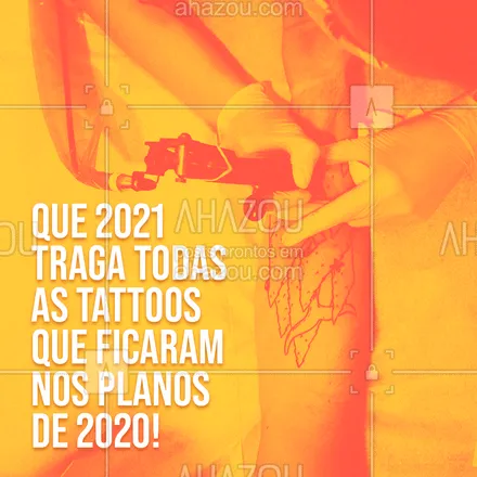 posts, legendas e frases de estúdios, tatuadores & body piercer para whatsapp, instagram e facebook:  Afinal, melhor que tattoo, só se forem mais de uma! ?
#bemvindo2021 #anonovo #AhazouInk #tattoo #tatuagem
