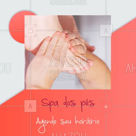 posts, legendas e frases de manicure & pedicure para whatsapp, instagram e facebook: Aproveite para marcar o seu SPA dos pés. #pedicure #ahazou #pes #spa 