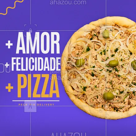 posts, legendas e frases de pizzaria para whatsapp, instagram e facebook:  Por um mundo com mais amor, felicidade e pizza todos os dias! Faça seu pedido via delivery. ?(XX) (XXXX-XXXX) ???
#ahazoutaste  #pizzaria #pizza #pizzalife #pizzalovers