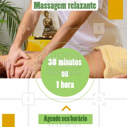 posts, legendas e frases de massoterapia para whatsapp, instagram e facebook: Ligue agora para agendar o seu horário. #massagem #ahazou #relaxante 