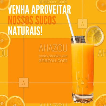 posts, legendas e frases de padaria para whatsapp, instagram e facebook: Um bom suco natural ajuda a refrescar em qualquer momento. Peça já! 🍊🍋 #ahazoutaste #padaria #padariaartesanal #cafedamanha #panificadora #sucosnaturais