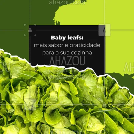 posts, legendas e frases de hortifruti para whatsapp, instagram e facebook: Hortaliças em miniatura com alto valor nutricional, nós temos aqui! Adquira sua baby leaf com a gente. #babyleafs #ahazoutaste #salada #hortifruti #vidasaudavel #organic