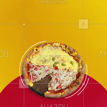 posts, legendas e frases de pizzaria para whatsapp, instagram e facebook: Uma vida em oito pedaços e com borda. ? #editaveisahz #ahazoutaste  #pizza #pizzalife